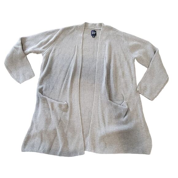 NWOT Gap XL Gray Long Sleeve Cardigan Sweater - Picture 1 of 5